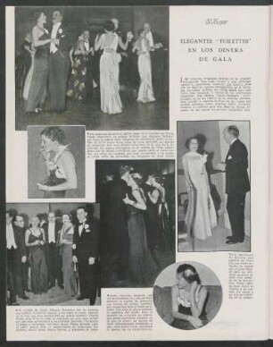 Elegantes "toilettes" en los diners de gala