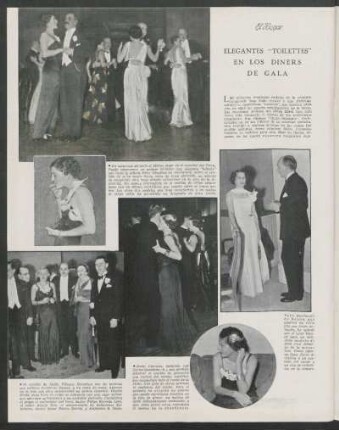 Elegantes "toilettes" en los diners de gala
