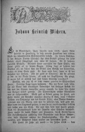 Johann Heinrich Wichern.