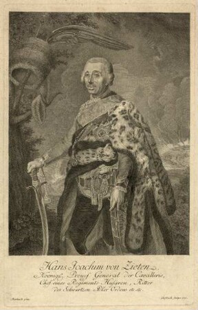 Therbusch, Anna Dorothea (Vorlage): Porträt Hans Joachim von Zieten