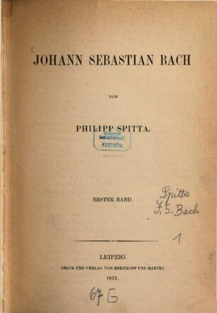 Johann Sebastian Bach. 1