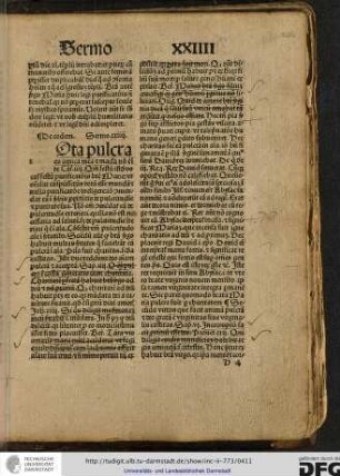 [T]ota pulcra es... Cantica iiii. Quem festum istud vocatur festum purificationis beate Marie ut ostendat eam spiritussanctus totam esse mundam...