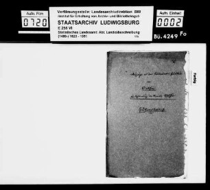 Diverse Zehnte und andere Gefälle, als Auszüge [des Kanzleiassistenten Rigel im STB] aus den Kameralamtsgrundbüchern