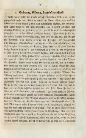 4. Erziehung, Bildung, Jugendfreundschaft