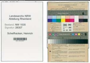 Entnazifizierung Heinrich Scheifhacken , geb. 04.05.1900 (Waermetechniker)