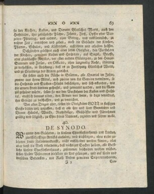 40. De Synodo.