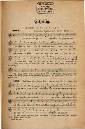 Die Melodien der deutschen evangelischen Kirchenlieder, 5. Die übrigen Melodien von den elfzeiligen an, nebst Anhang und Nachlese, sowie das chronologische Verzeichnis der Erfinder von Melodien und das alphabetische Register der Melodien