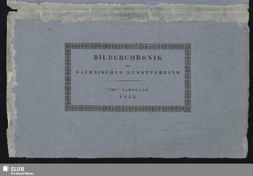 8.1835: Bilderchronik des Sächsischen Kunstvereins