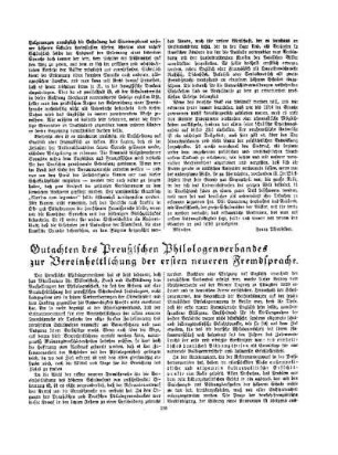 Gutachten des Preußischen Philologenverbandes zur Vereinheitlichung der ersten neueren Fremdsprache
