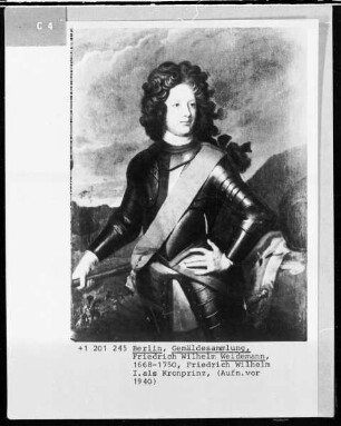 Friedrich Wilhelm 1. als Kronprinz