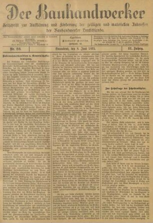 8. Juni 1895, Nr. 23