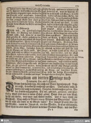 [Evangelium und Epistel am vierten Sontage nach Trinitatis]