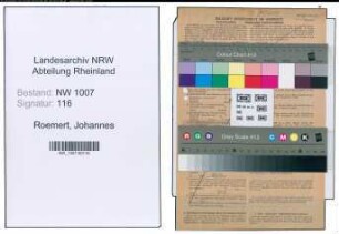 Entnazifizierung Johannes Roemert , geb. 28.02.1889 (Lehrer)