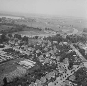 Bebauung östlich der Kernstadt von Bützow : Blickrichtung Norden