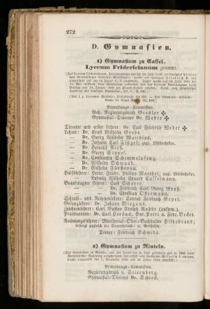 D. Gymnasien.