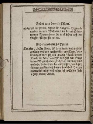 Gebet (31. Psalm, 86. Psalm)