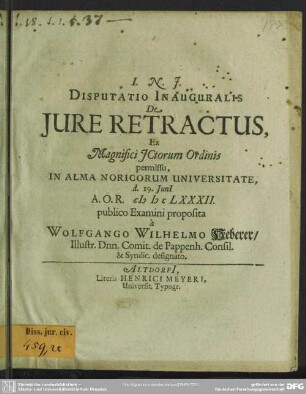 De jure retractus