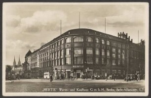 Ansichtskarte Kaufhaus „Hertie“, Belle-Alliance-Straße [2/2]