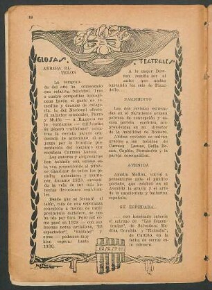 Glosas teatrales