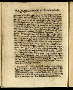 Typographica menda B.L. ità emenda.