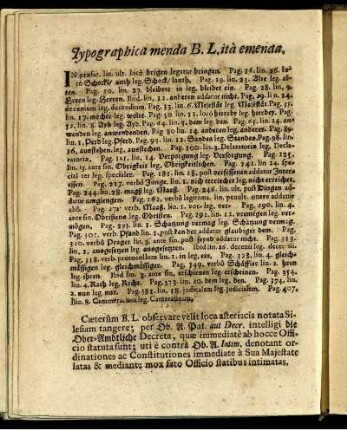 Typographica menda B.L. ità emenda.