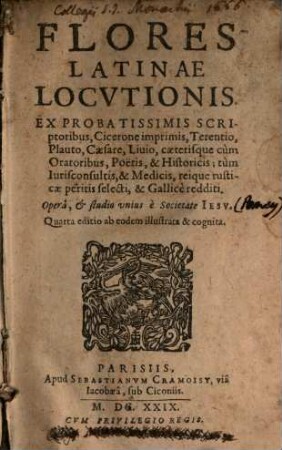 Flores latinae locutionis