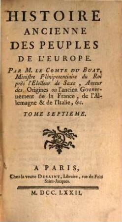 Histoire ancienne des peuples de l'Europe, 7