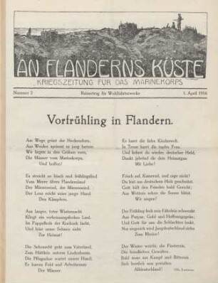 2.1916: An Flanderns Küste