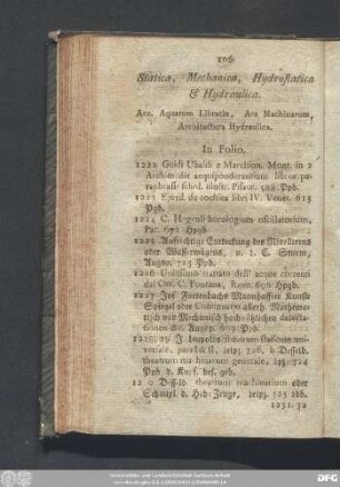 Statica, Mechanica, Hydrostatica & Hydraulica.