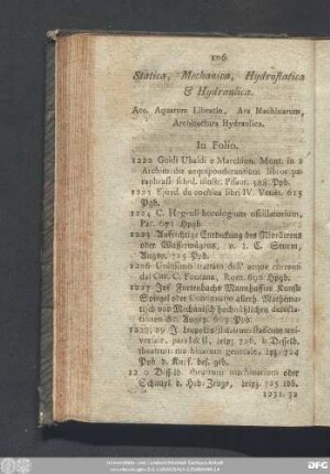Statica, Mechanica, Hydrostatica & Hydraulica.