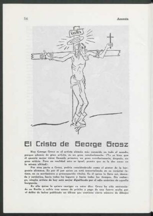 El Cristo de George Grosz