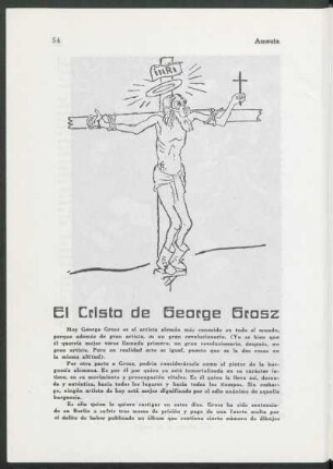 El Cristo de George Grosz