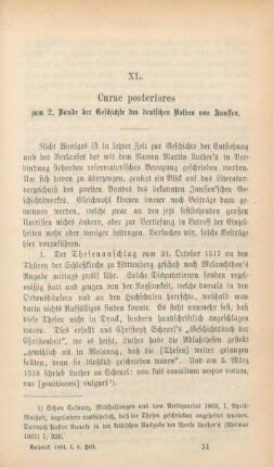481-501 Curae posteriores zum 2. Bande der Geschichte des deutschen Volkes von Janssen