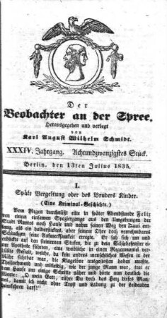 28. Stueck, 13. Juli 1835