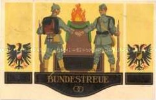Postkarte zum deutsch-österreichischen Bündnis