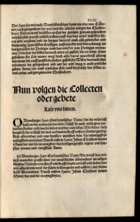 Nun volgen die Collecten oder gebete