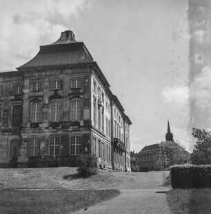 Dresden. Japanisches Palais. Blick zur Dreikönigskirche