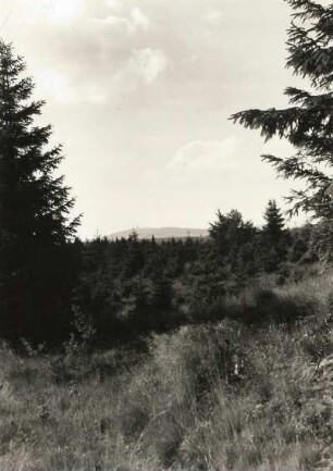 Harz. Blick zum Brocken aus der Gegend südlich von Elend