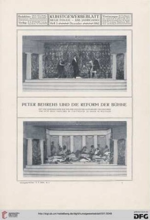 Peter Behrens und die Reform der Bühne