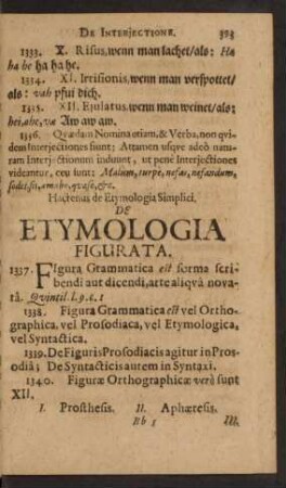 De Etymologia Figurata.