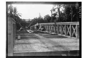 Brückenbau : Südthailand. Brückenbau, 1912/1913