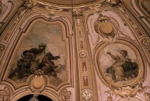 Evangelisten und Tugenden