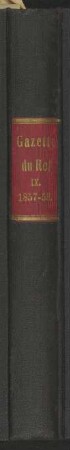 Gazette du Roi. Band IX., 1857-1858.