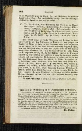 Einladung zur Mitwirkung an der "Evangelischen Volksschule"