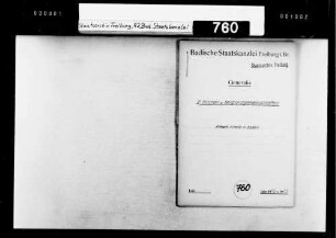 Einberufung der altkatholischen Kirchensteuervertretung, Voranschläge der altkatholischen Kirche in Baden für die Rechnungsjahre 1946-1951, Ankündigung des Antrittsbesuches des altkatholischen Bischofs Hans Josef Demmel beim Staatspräsidenten