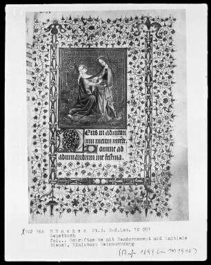 Gebetbuch mit lateinischem und französischem Text — Heimsuchung