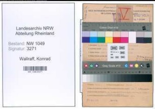 Entnazifizierung Konrad Wallraff , geb. 06.01.1903 (Angestellter)