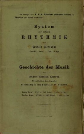 Geschichte der alten und mittelalterlichen Musik. 3, Plutarchu peri musikēs