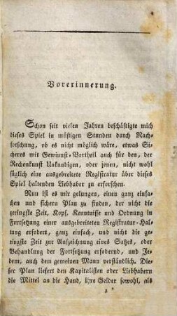Entdecktes Geheimniß oder Kunst im k. baier. Zahlen-Lotto mit großem Nutzen zu spielen