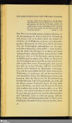 Die Erniedrigung Des Ewigen Sohnes